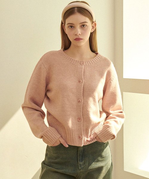 Anemone Wool Basic Cardigan