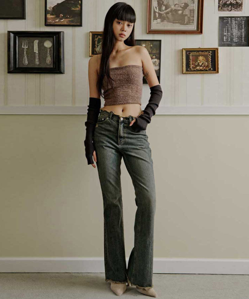 LOW BOOT CUT TESSEL JEAN_T326DE402