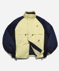 COLOR BLOCK INSULATION YACHT PARKA LIGHT YELLOW