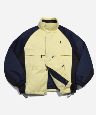 예일(YALE) COLOR BLOCK INSULATION YACHT PARKA LIGHT YELLOW 상품 이미지