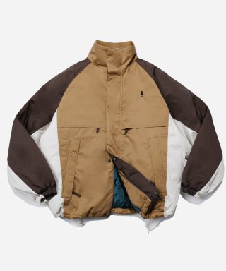 예일(YALE) COLOR BLOCK INSULATION YACHT PARKA BEIGE 상품 이미지