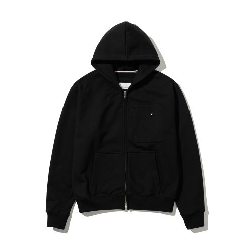 Плотное худи на молнии Black