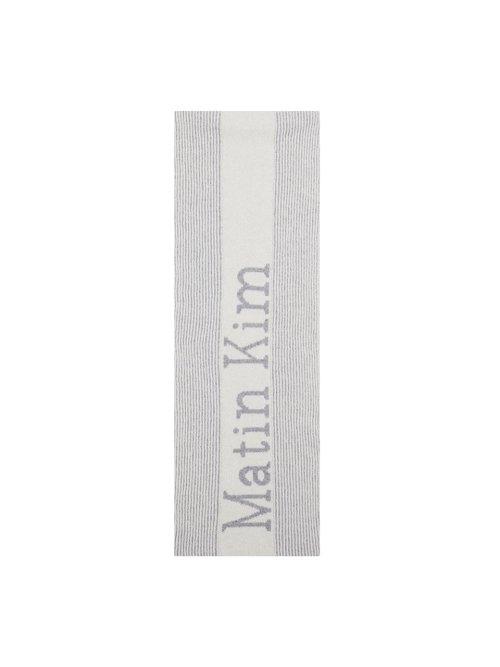 마뗑킴(MATIN KIM) MATIN STRIPE MUFFLER IN WHITE - 사이즈