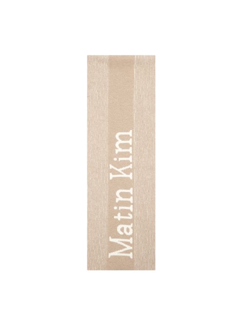마뗑킴(MATIN KIM) MATIN STRIPE MUFFLER IN BEIGE - 사이즈