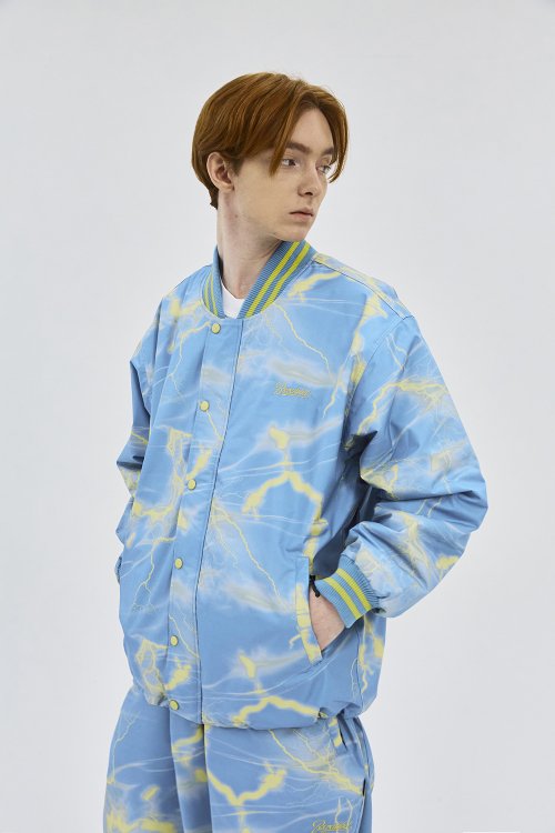 Куртка-бомбер Yellow Thunder Varsity Sky Blue