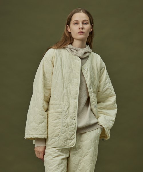 QUILTING PADDING JACKET_ivory (women)