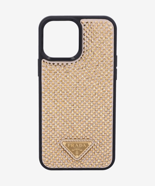 Triangle Logo Linestone iPhone 13 Pro Max Case - Black: Gold /  1ZH1502AWLF0522