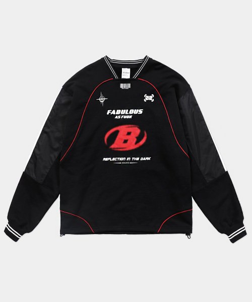 ★韓国人気★BADBLOOD★Sports Club Velvet Sweatshirt 