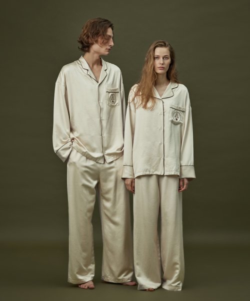 CLASSIC PAJAMA COUPLE SET_champagne