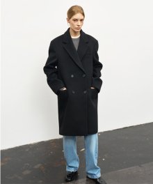 OVERSIZE DOUBLE-BREASTED WOOL COAT_BLACK