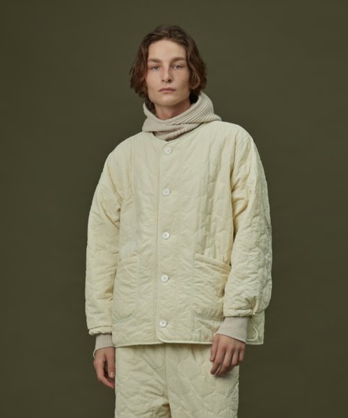 QUILTING PADDING JACKET_ivory (men)