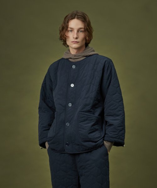 QUILTING PADDING JACKET_navy (men)