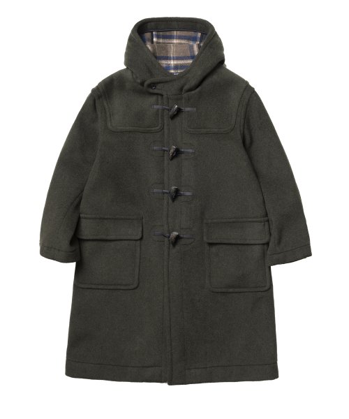 Milford Mens Oversize Duffle Coat - Seaweed 176