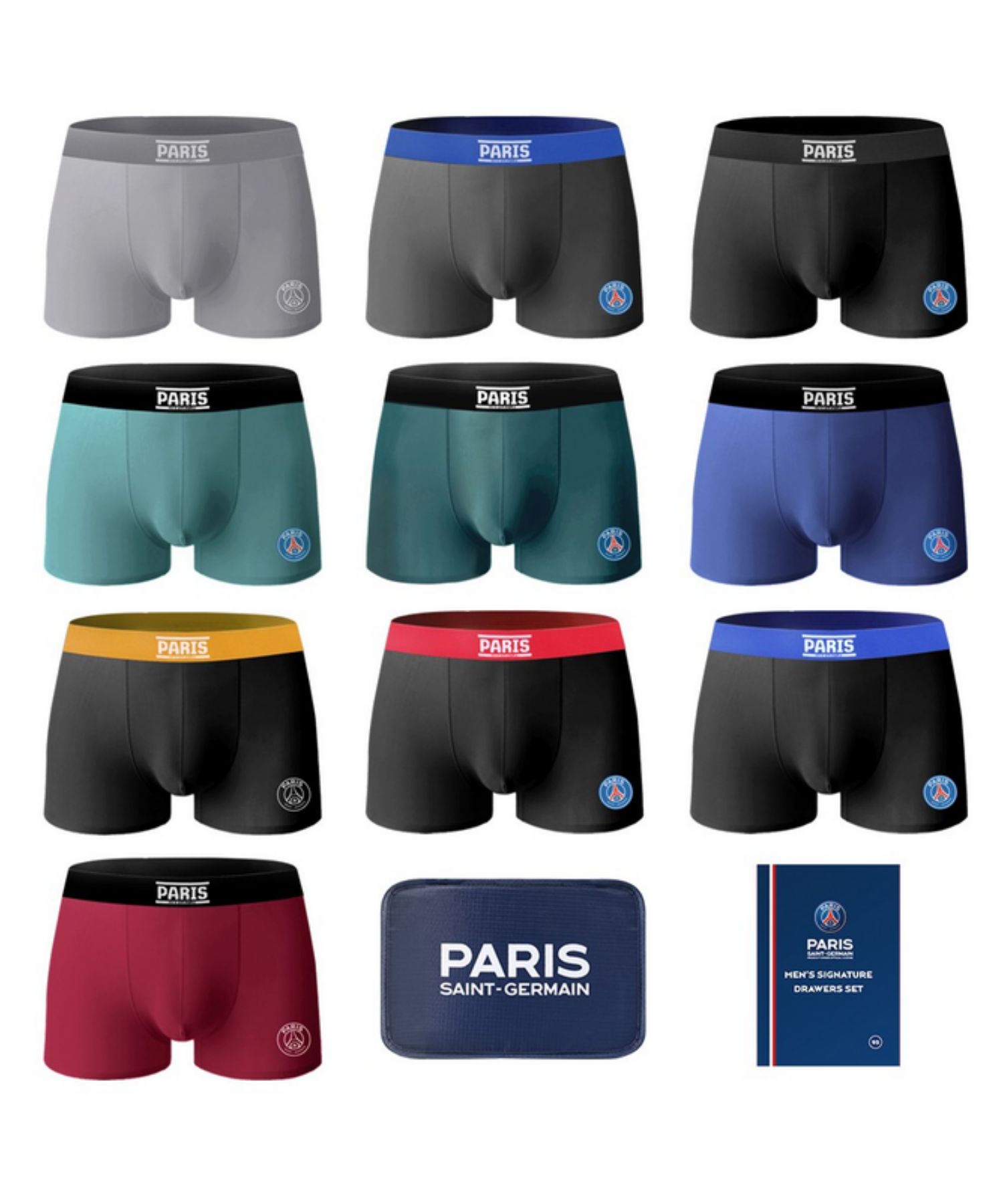 Man Underwear Drawers 10P + Pouch SET