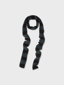 레이지 스트라이프 머플러 Lazy Stripe Muffler (Black Gray)