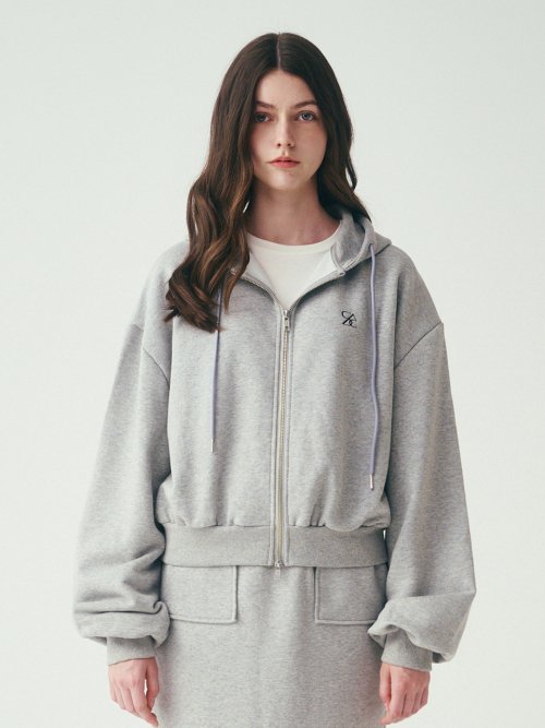 MUSINSA | SALT AND CHOCOLATE SAC logo sweatshirt hooded zip-up light ...