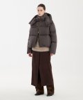 Oversized Puffer Down Jacket - Brown