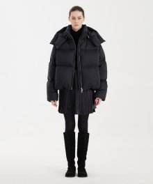 Oversized Puffer Down Jacket - Black