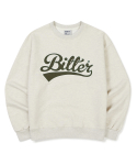 비터(BITTER) Baseball Logo Sweatshirts Oatmeal