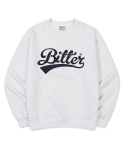 비터(BITTER) Baseball Logo Sweatshirts Melange Grey