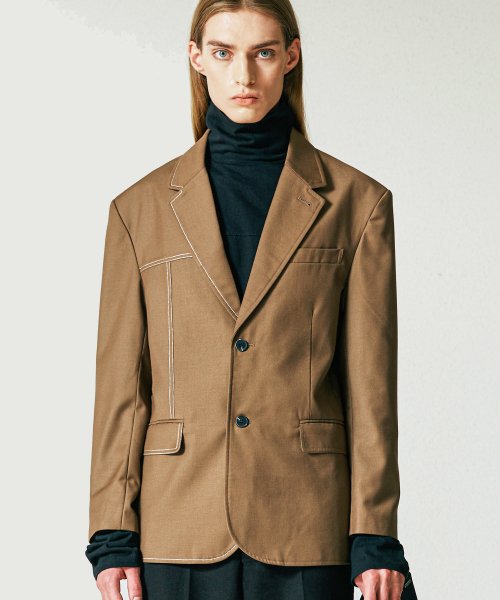 Блейзер Half Stitch Brown