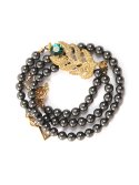 엘리오나(ELYONA) Casted Lace with Black Pearl Bracelet / Necklace