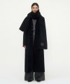 HANDMADE) Cashmere Set-up Long Coat [Black]