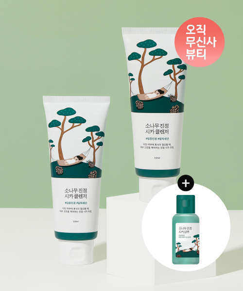 라운드랩(roundlab) [2pack] 소나무 진정 시카 클렌저 150ml (+샴푸 50ml)