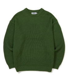 Washble Standard Crewneck Knit Green