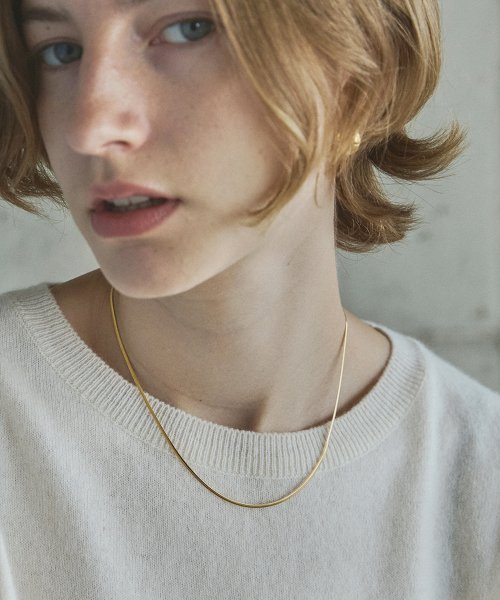 [925 Silver] Snake Chain Necklace / Gold [GOLD]