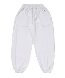 INSIDEOUT BIO-WASHED WIDE JOGGER PANTS WHITE