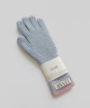 Levar Wool Knit Gloves - Powder Blue
