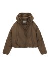 LAYERED SHORT DOWN JUMPER IN BROWN