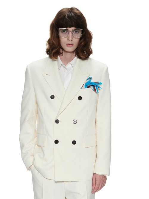 REFINED DOUBLE JACKET - CREAM