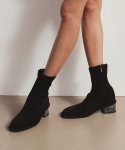 트윗비피(TWVP) 마블 업사이클 삭스 부츠 S스판  Marble Upcycle Socks Boots S-Span 23F46BK