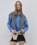 일로일(ILOIL) alpaca crewneck sweater - blue