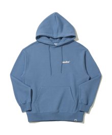 MARKM BASIC SMALL LOGO PULLOVER HOODIE BLUE
