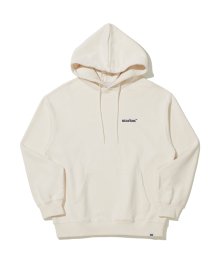 MARKM BASIC SMALL LOGO PULLOVER HOODIE IVORY