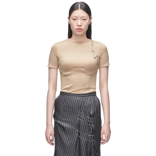 cutout eyelet t-shirt