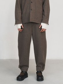 MENS WOOL SHIRRING PANTS