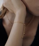 티오유(TOU) [silver925] TB027 heart tie a knot bracelet