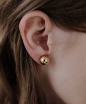 티오유(TOU) [silver925] TB016 gold ball earrings