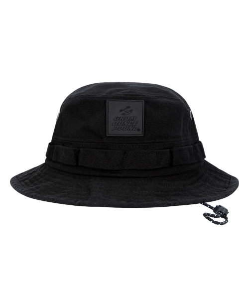 Black pvc sales bucket hat