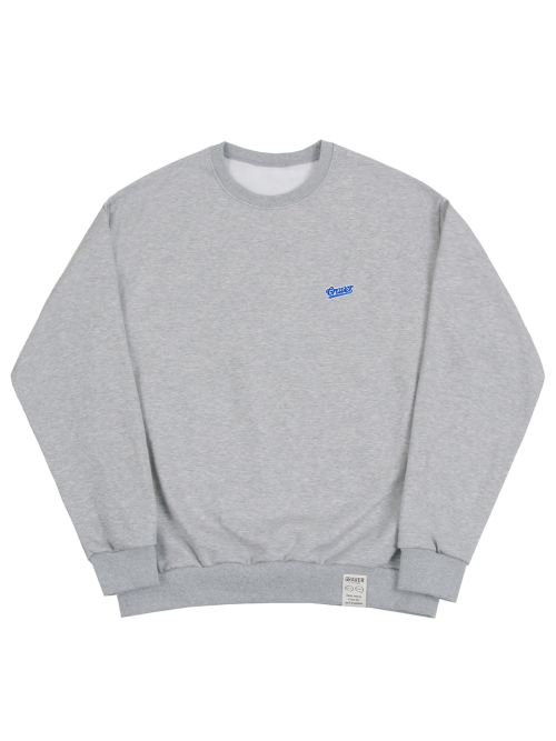 [UNISEX] Серый свитшот с синей вышивкой Baseball