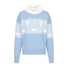 Mini Hoody Logo Pattern Sweater_S/Blue