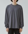 WASHED LONG SLEEVE (CHARCOAL)