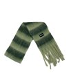 Stripe Wool Muffler (Green)