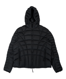 TCM web light puffer jacket (black)