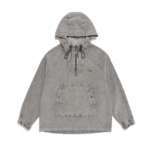 Анорак из вельвета Garment Dyeing 2 Gray