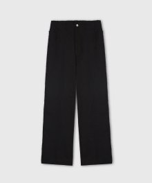 RAW CUT PLANE TROUSERS BLACK